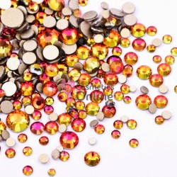 Strasuri din cristale pentru make-up, model SM011UU Golden-Pink Mixt